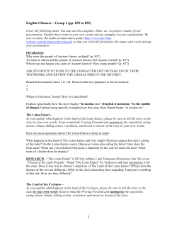 1 English I Honors &ndash; Group 2 (pp. 835 to 855)