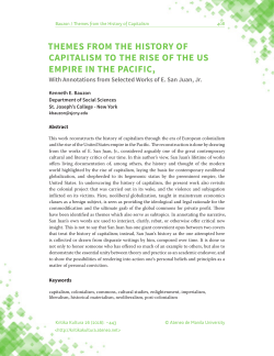 themes from the history of capitalism to the rise of the us empire in