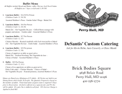 Brick Bodies Square DeSantis` Custom Catering