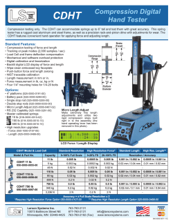 CDHT 11 lb CDHT 110 lb CDHT 750 lb