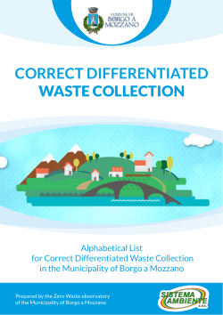 correct differentiated waste collection