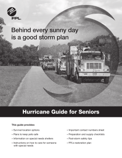 Behind every sunny day is a good storm plan