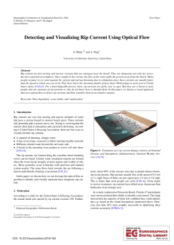 Detecting and Visualizing Rip Current Using Optical Flow