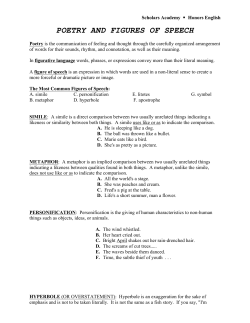 poetry and figures of speech