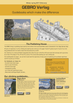 Our climbing guidebooks
