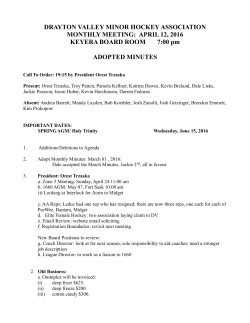 April 12, 2016 - RAMP Interactive