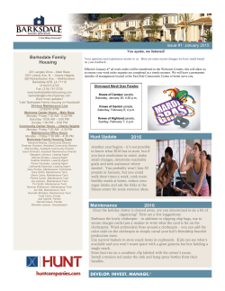 January Newsletter - Barksdale Family Housing