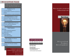 Services - Diversified Product Development