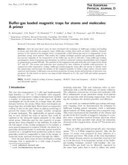 Buffer-gas loaded magnetic traps for atoms and molecules: A primer