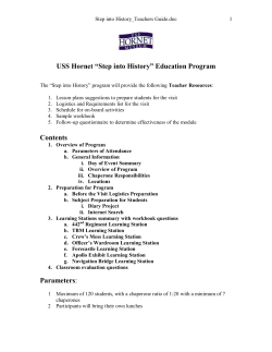 Teacher`s Guide - USS Hornet Museum