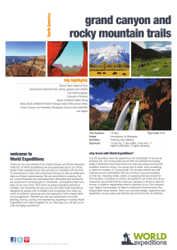 grand canyon and rocky mountain trails