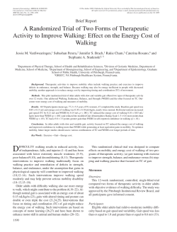 A Randomized Trial of Two Forms of Therapeutic Activity to Improve