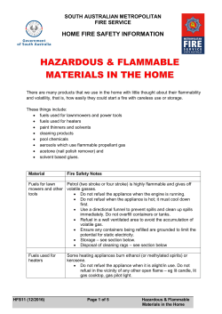 home fire safety information