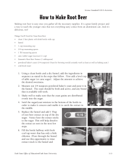How to Make Root Beer - Utah Education Network