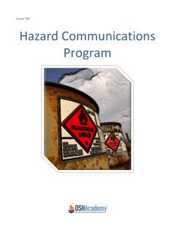 Hazard Communications Program