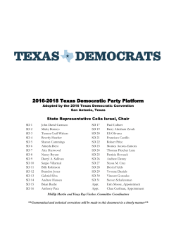 20162018 Texas Democratic Party Platform