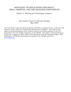 Spotlight On Indus River Diplomacy: India, Pakistan, And The