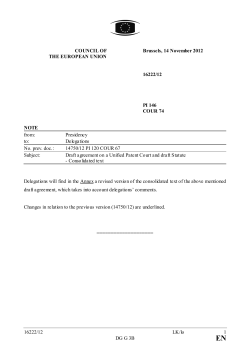 16222/12 LK/lo 1 DG G 3B COUNCIL OF THE EUROPEAN UNION