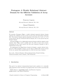 Pentagons: A Weakly Relational Abstract Domain for the Efficient