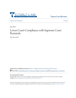 Lower Court Compliance with Supreme Court Remands