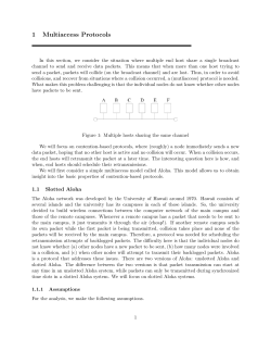 Multiaccess Protocols - Department of Computer Science