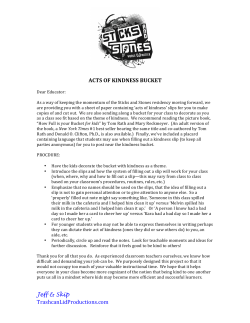 Kindness Bucket - Trashcan Lid Productions