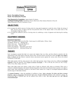 Colors Experiment EP09