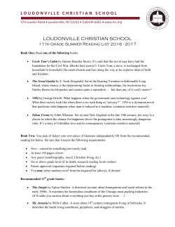 Grade 11 - Loudonville Christian School