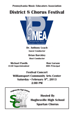 District 8 Chorus Festival - DiscMaster DJ Brian Barckley