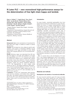 N Latex FLC &ndash; new monoclonal high-performance