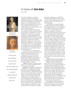 An Interview with Kevin Herbert - Multidisciplinary Association for