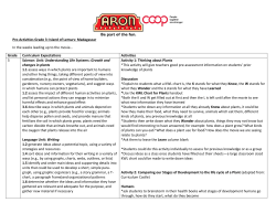 Pre-Activities Grade 3