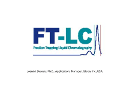 Joan M. Stevens, Ph.D., Applications Manager, Gilson, Inc., USA.