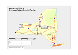 Approximate Area of Onondaga Nation Aboriginal Territory