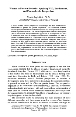 and Postmodernist Perspectives