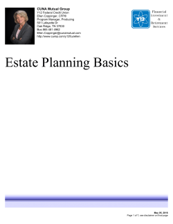 Estate Planning - Y-12 Federal Credit Union