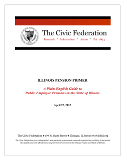 Illinois Pension Primer: A Plain-English Guide to Public Employee