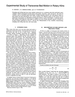 Experimental study of transverse bed motion in rotary kilns