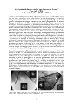 Altering electrical properties by &ldquo;one