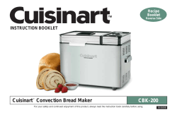Cuisinart&trade; Convection Bread Maker CBK-200