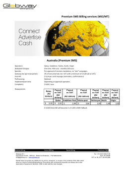 Premium SMS Billing services (MO/MT) Australia