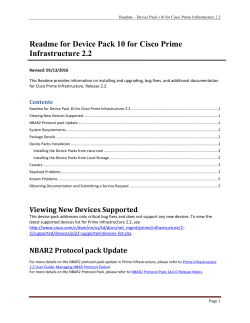 Readme for Device Packs 10 for Cisco Prime Infrastructure 2.2