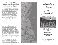 the brochure here - America`s March to Yorktown