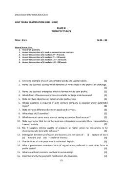 class xi - Somerville School