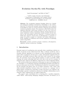 Evolution On-the-Fly with Paradigm