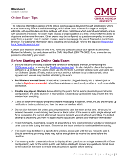 Online Exam Tips Before Starting an Online Quiz/Exam