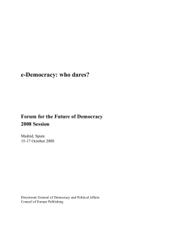 e-Democracy: who dares?