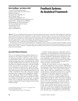 Feedback Systems: An Analytical Framework
