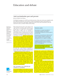 Anti-vaccinationists past and present | The BMJ