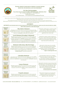 natural products hand made according to ancient